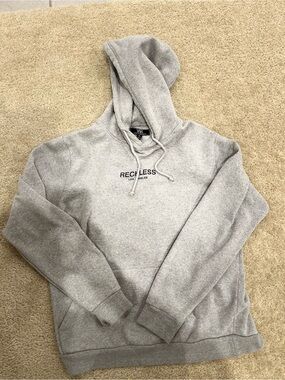 Young & Reckless Light Gray Pullover Hoodie